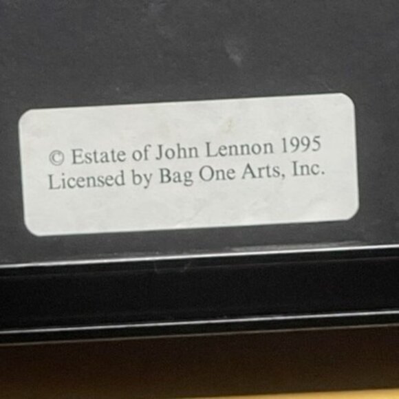 1995 JOHN LENNON PLASTIC ONO BAND GIVE PEACE A CHANCE 24K GOLD LTD ED 1599/5000 - Picture 10 of 11
